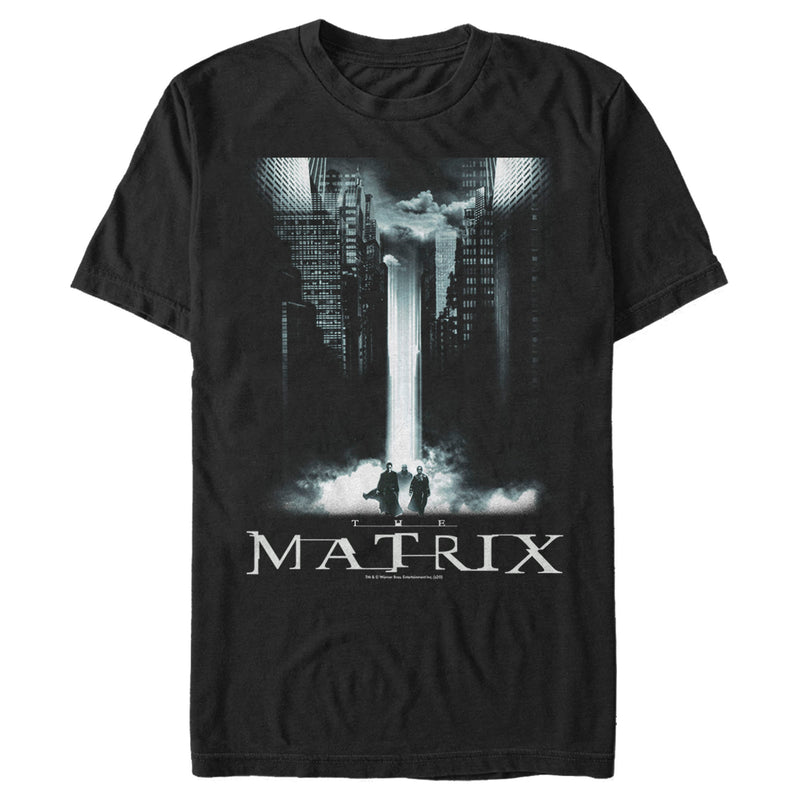 Men's The Matrix Cityscape Poster T-Shirt