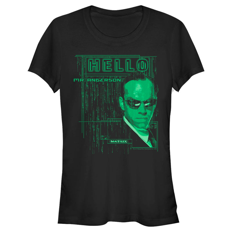 Junior's The Matrix Hello Mr. Anderson T-Shirt