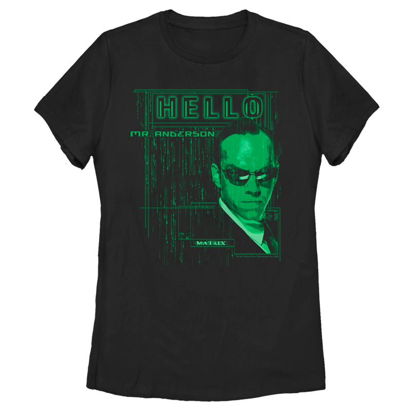 Women's The Matrix Hello Mr. Anderson T-Shirt