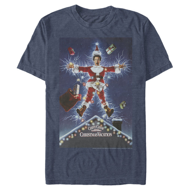 Men's National Lampoon's Christmas Vacation Electrified Poster T-Shirt