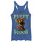 Women's Scooby Doo Puppy Circle Racerback Tank Top