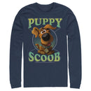 Men's Scooby Doo Puppy Circle Long Sleeve Shirt