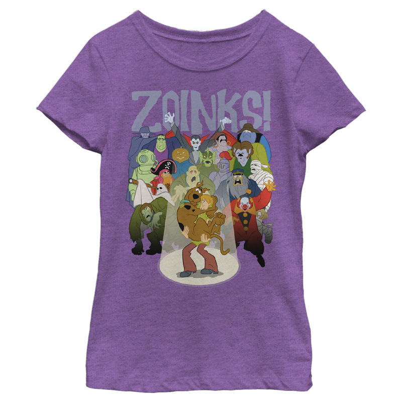 Girl's Scooby Doo Zoinks Monster Audience T-Shirt