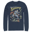Men's Superman Hero Smash Barriers Long Sleeve Shirt