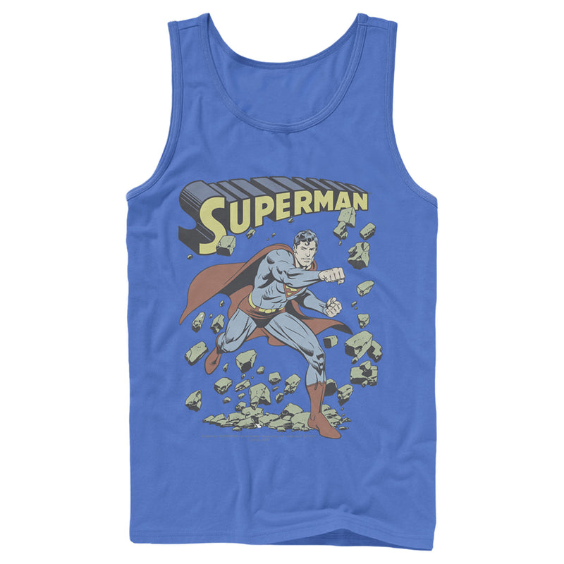 Men's Superman Hero Smash Barriers Tank Top