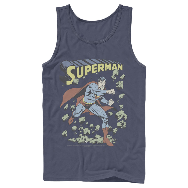 Men's Superman Hero Smash Barriers Tank Top