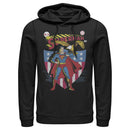 Men's Superman American Hero Pull Over Hoodie