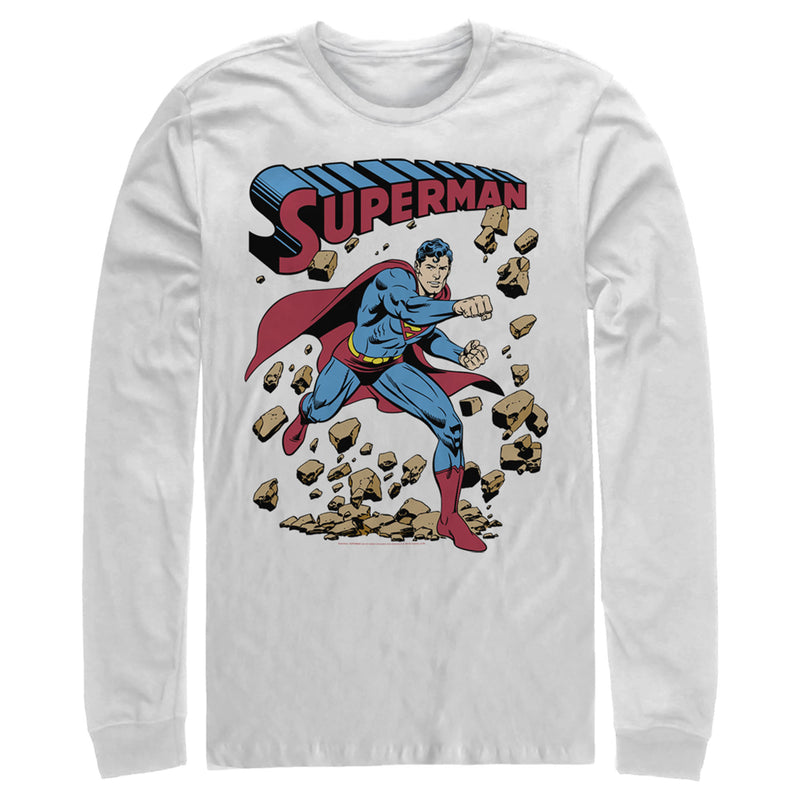 Men's Superman Hero Break Barriers Long Sleeve Shirt