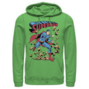 Men's Superman Hero Break Barriers Pull Over Hoodie