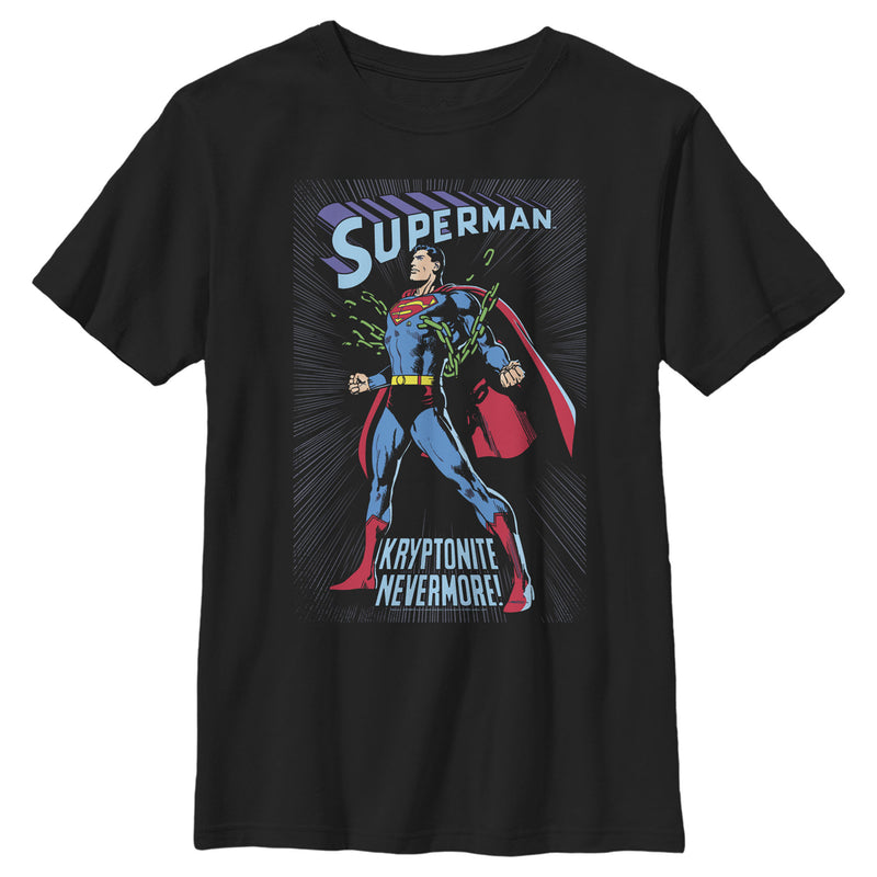 Boy's Superman Kryptonite Nevermore Cover T-Shirt