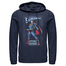 Men's Superman Kryptonite Nevermore Cover Pull Over Hoodie