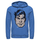 Men's Superman Classic Clark Kent Portrait Pull Over Hoodie