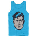 Men's Superman Classic Clark Kent Portrait Tank Top