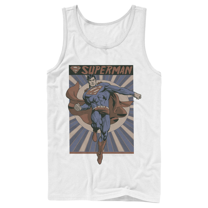 Men's Superman Classic Hero Pose Tank Top