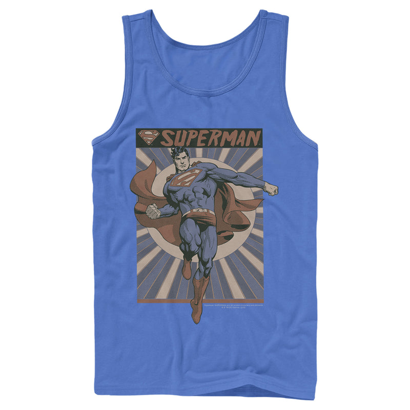 Men's Superman Classic Hero Pose Tank Top