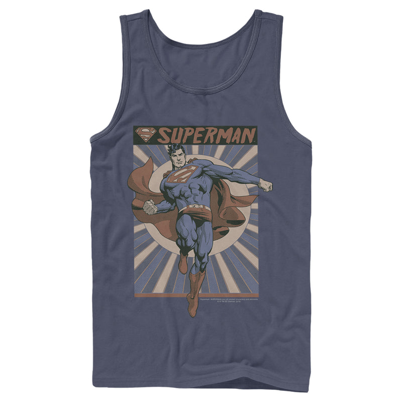 Men's Superman Classic Hero Pose Tank Top