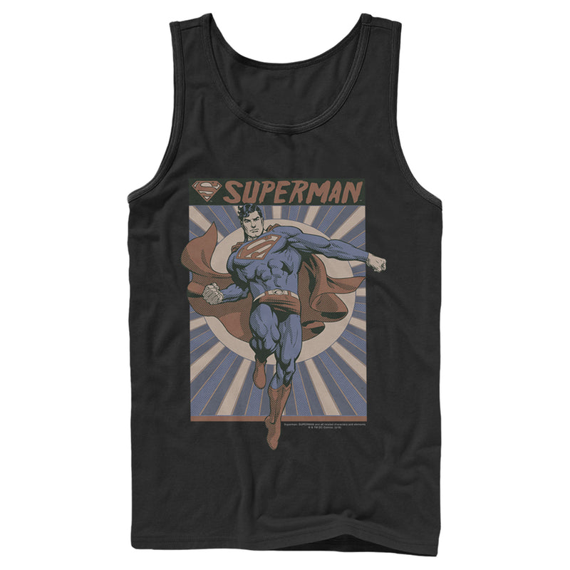 Men's Superman Classic Hero Pose Tank Top