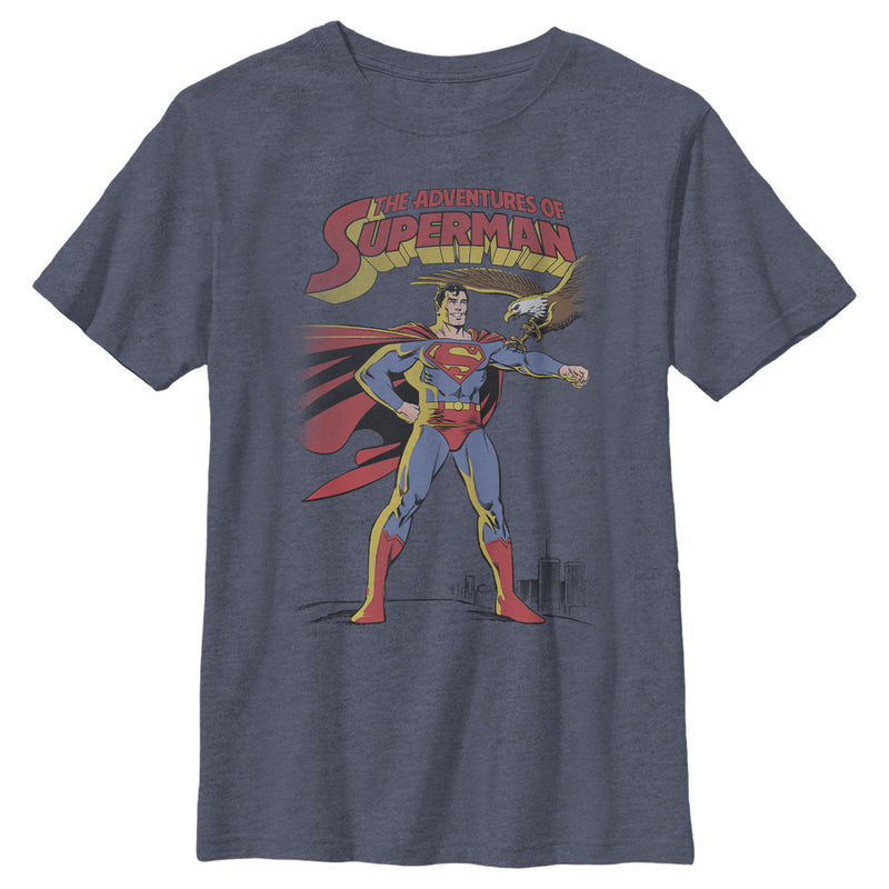 Boy's Superman Patriotic Adventures T-Shirt