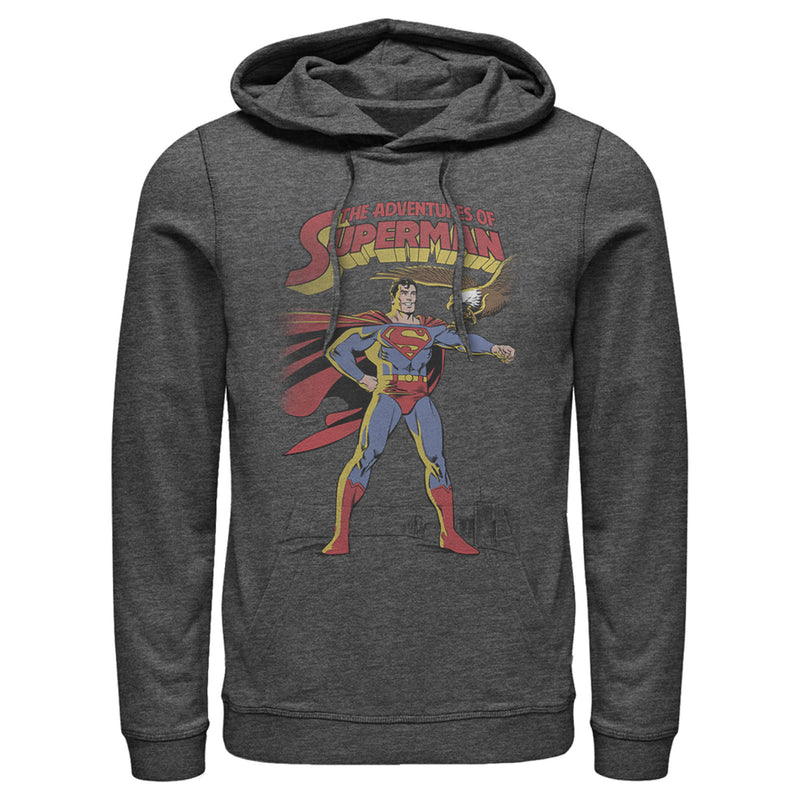 Men's Superman Patriotic Adventures Pull Over Hoodie