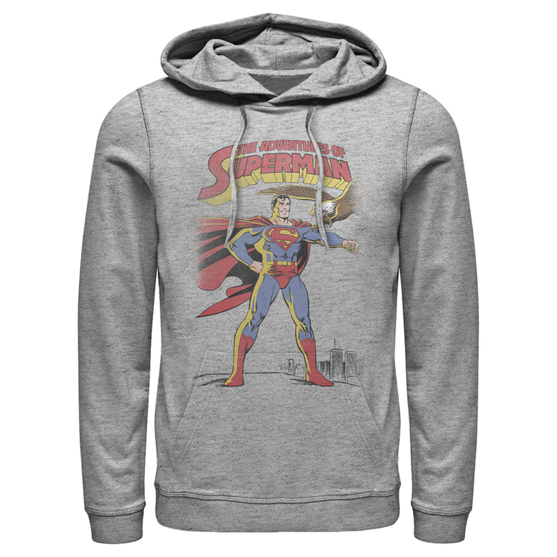 Men's Superman Patriotic Adventures Pull Over Hoodie