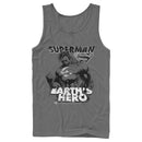 Men's Superman Grunge Earth's Hero Tank Top