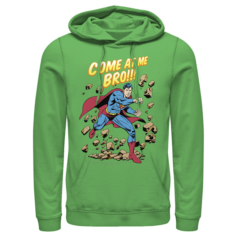 Men's Superman Come At Me Bro Pull Over Hoodie