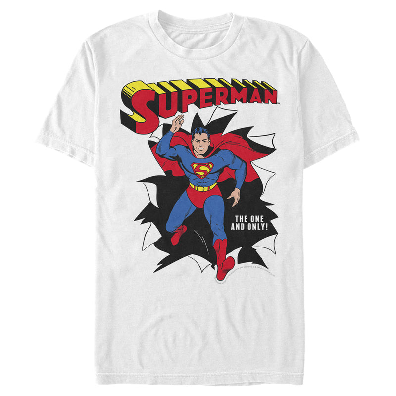 Men's Superman Only One Hero Rip T-Shirt