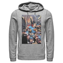 Men's Superman Hidden Hero Glimmer Pull Over Hoodie