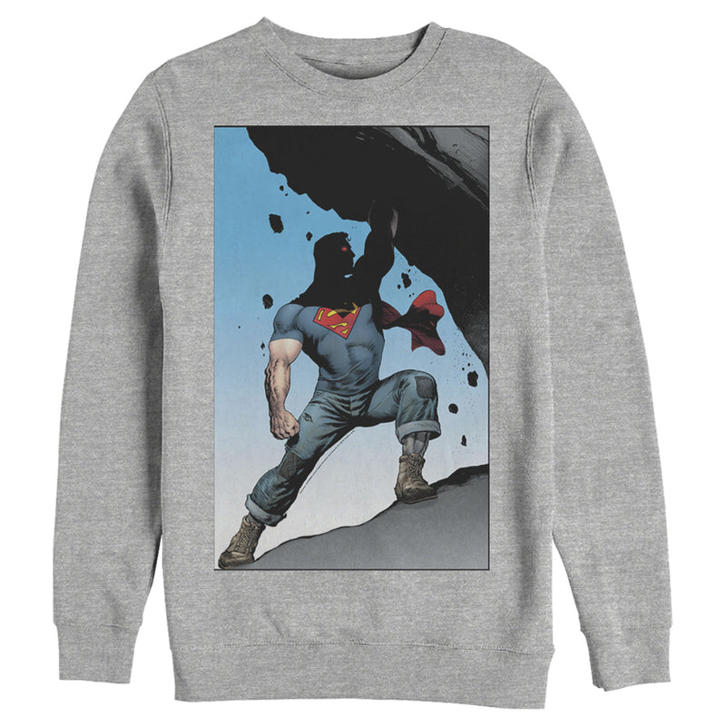 Men's Superman Strongest Hero Pose Sweatshirt