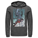 Men's Superman Robotic Fall Pull Over Hoodie