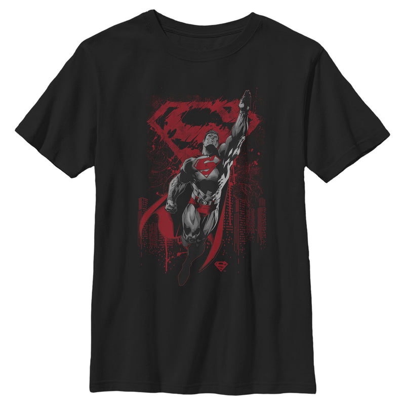 Boy's Superman Grunge Hero Flight T-Shirt