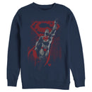 Men's Superman Grunge Hero Flight Sweatshirt