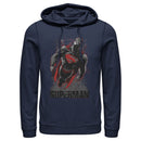 Men's Superman Flight Looking On Pull Over Hoodie