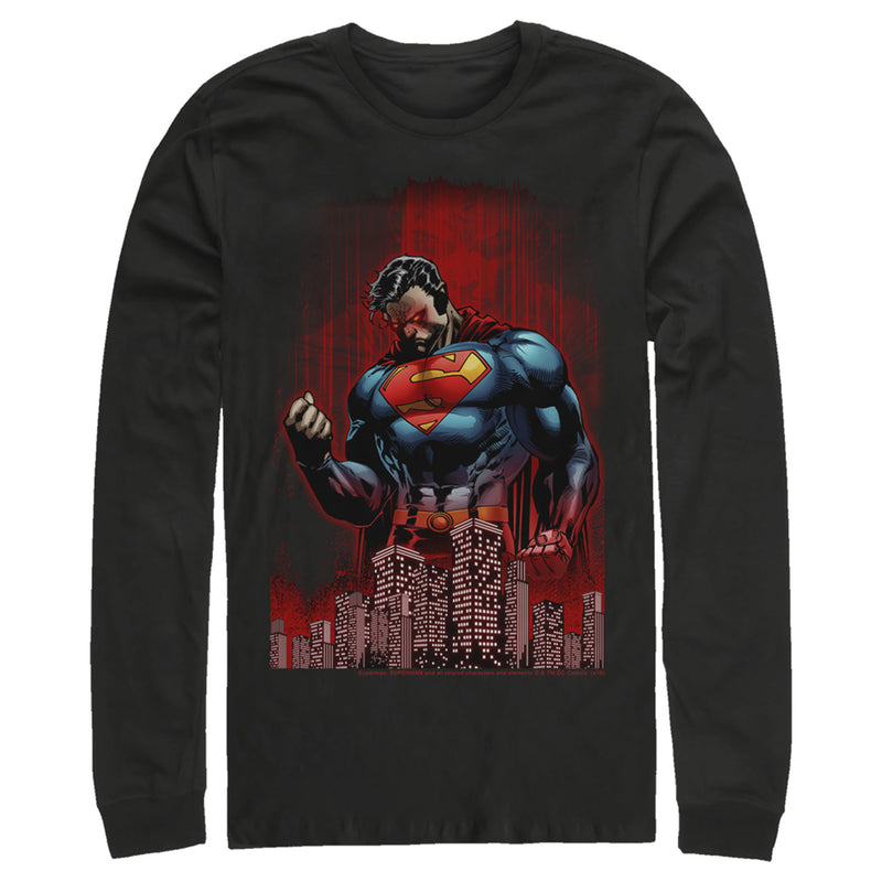 Men's Superman Hero Streaks Long Sleeve Shirt