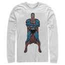 Men's Superman Bold Hero Pose Long Sleeve Shirt