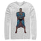 Men's Superman Bold Hero Pose Long Sleeve Shirt