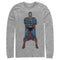 Men's Superman Bold Hero Pose Long Sleeve Shirt