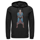 Men's Superman Bold Hero Pose Pull Over Hoodie