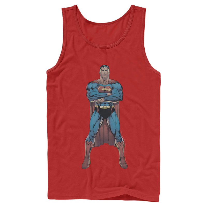 Men's Superman Bold Hero Pose Tank Top