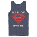 Men's Superman Man of Steel Beveled Logo Tank Top