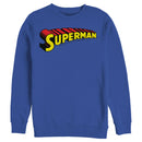 Men's Superman Classic Text Logo Sweatshirt