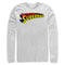 Men's Superman Classic Text Logo Long Sleeve Shirt