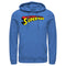 Men's Superman Classic Text Logo Pull Over Hoodie