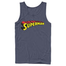 Men's Superman Classic Text Logo Tank Top