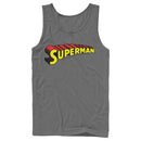 Men's Superman Classic Text Logo Tank Top