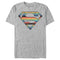 Men's Superman Logo Retro Stripe T-Shirt