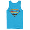 Men's Superman Logo Retro Stripe Tank Top