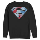 Men's Superman Logo Geometric Sweatshirt