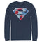 Men's Superman Logo Geometric Long Sleeve Shirt