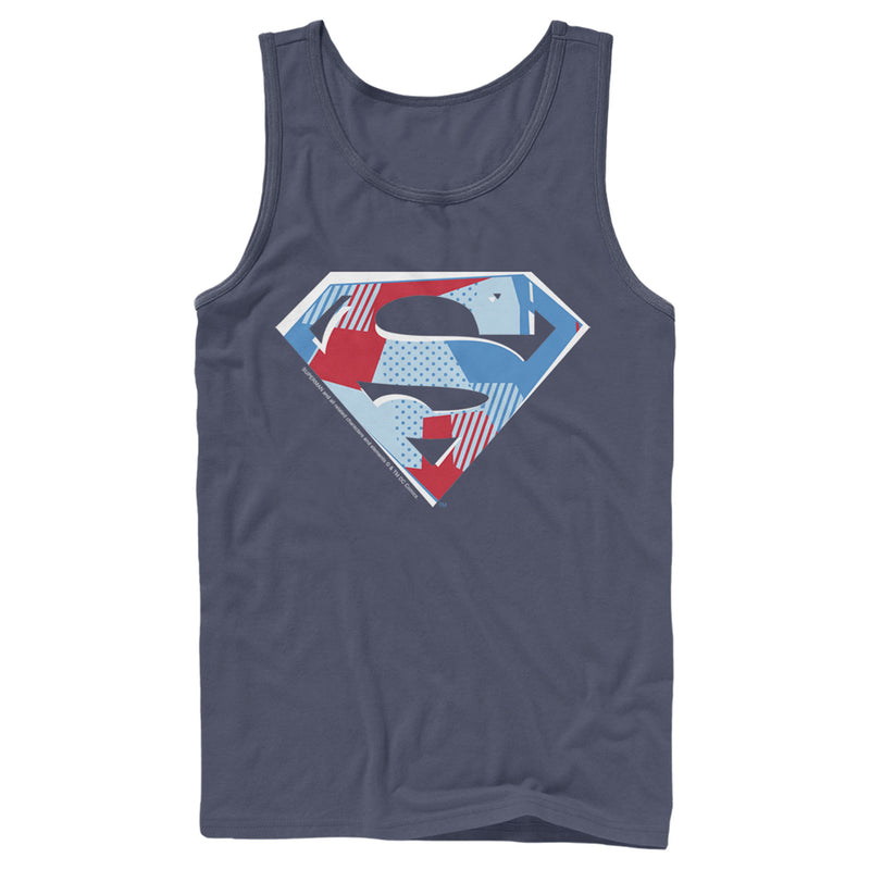 Men's Superman Logo Geometric Tank Top